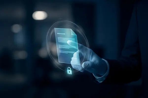 Representação visual de política de privacidade e termos de uso já preparados